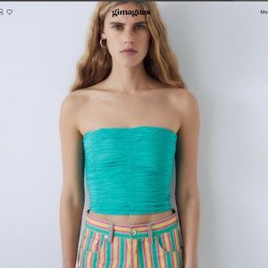 Gimaguas tube top.  Turquoise size M